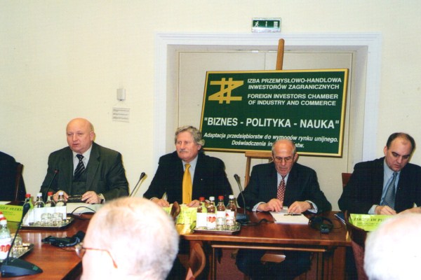 od lewej: J. Oleksy, P. Kempa, J. Klasa i J. Pietrasik
